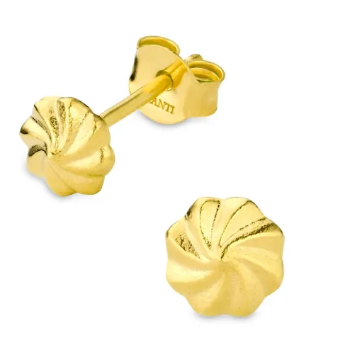 øreringe i forgyldt messing - Eliné