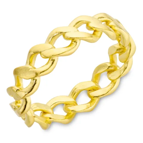 panzer ring i forgyldt messing - Eliné