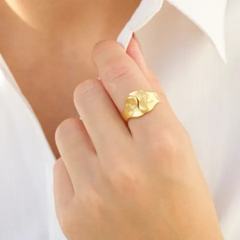 ring i forgyldt messing - Eliné