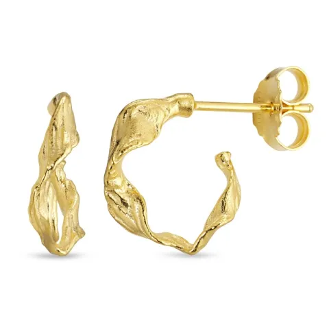 halvcreoler i forgyldt messing - Eliné