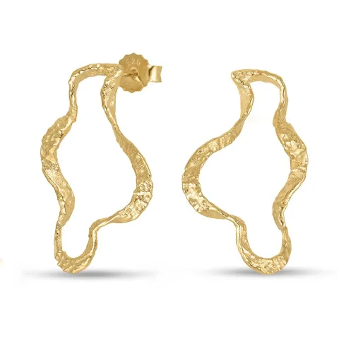 øreringe i forgyldt messing - Eliné