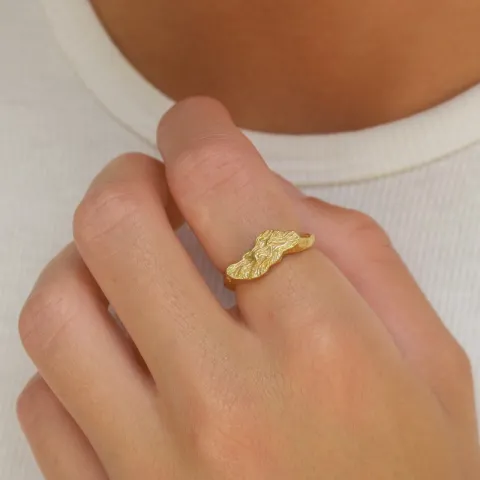 ring i forgyldt messing - Eliné