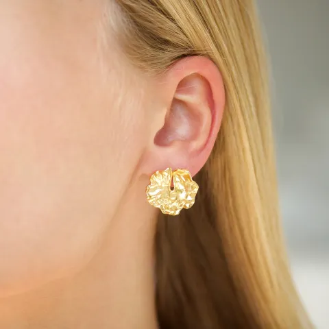 øreringe i forgyldt messing - Eliné