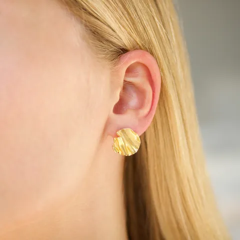 øreringe i forgyldt messing - Eliné