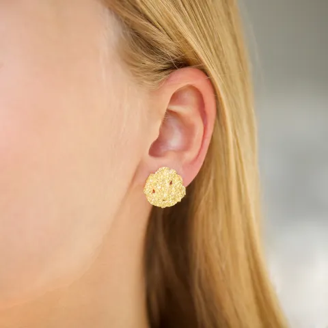 øreringe i forgyldt messing - Eliné