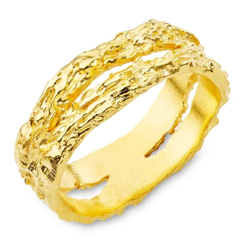 ring i forgyldt messing - Eliné