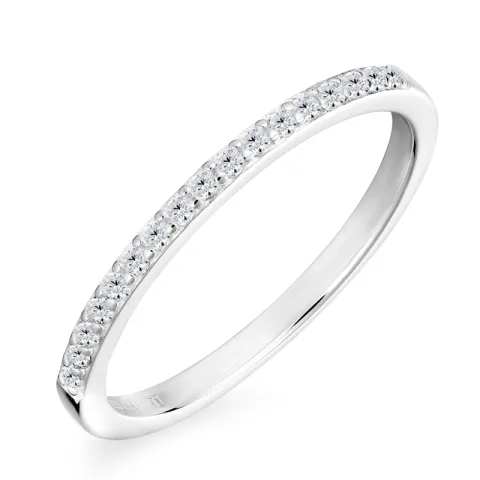 zirkon ring i sølv