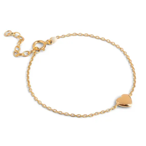 Enamel Amore armbånd i forgyldt sølv