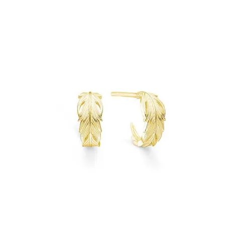 ID Fine IDH007GD Raven mini hoops i forgyldt sølv