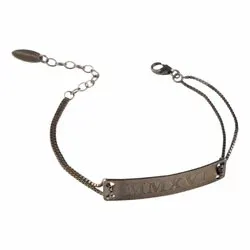 RebekkaRebekka Ally bracelet armbånd i sort rhodineret sølv