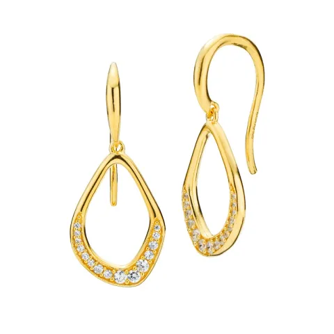 Izabel Camille Titania øreringe i forgyldt sølv