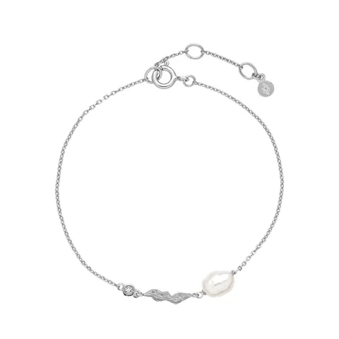 Izabel Camille Fairy perle armbånd i sølv hvid zirkon