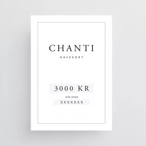 Gavekort til CHANTI.DK