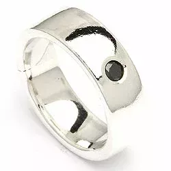 Kollektionsprøve diamant ring i sølv