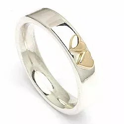 Kollektionsprøve ring i sølv og alm. guld