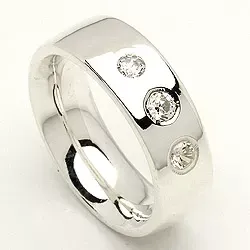 Kollektionsprøve zirkon ring i sølv