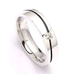 Kollektionsprøve zirkon ring i sølv