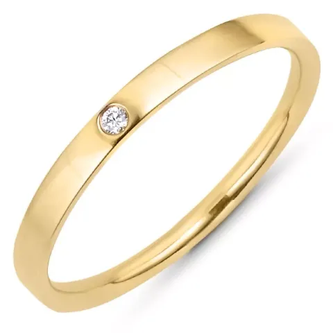 Kollektionsprøve brillantring i 9 karat guld 0,01 ct
