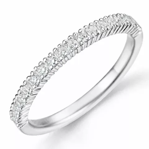 Kollektionsprøve diamantring i 14 karat hvidguld 0,27 ct