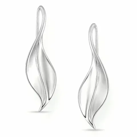 Kollektionsprøve blad øreringe i sølv