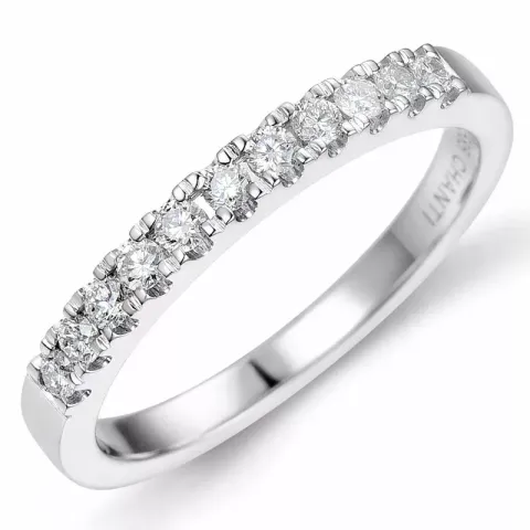 Kollektionsprøve diamant alliancering i 14 karat hvidguld 0,26 ct
