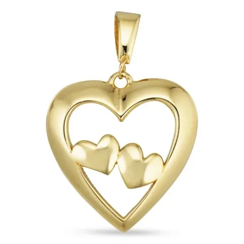 Kollektionsprøve hjerte vedhæng i 8 karat guld