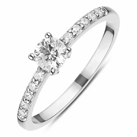 Kollektionsprøve zirkon ring i sølv