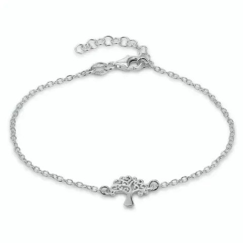 Kollektionsprøve livets træ armbånd i rhodineret sølv med vedhæng i rhodineret sølv