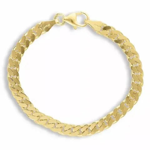 Kollektionsprøve BNH panserarmbånd i forgyldt sølv 21 cm x 5,4 mm