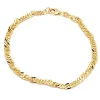 Kollektionsprøve BNH singaporearmbånd i 14 karat guld 17 cm x 3,5 mm 