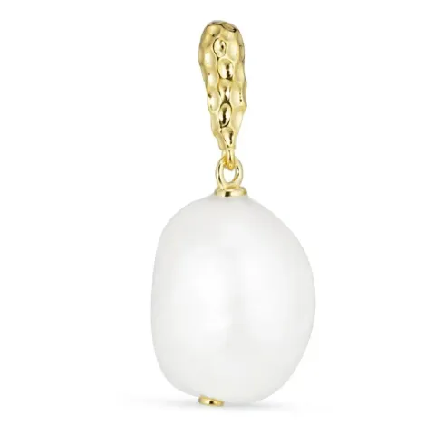 Kollektionsprøve perle vedhæng i forgyldt sølv