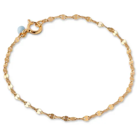 Kollektionsprøve Enamel Ona armbånd i forgyldt sølv blå emalje
