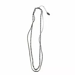 RebekkaRebekka halskæde i sort rhodineret sølv