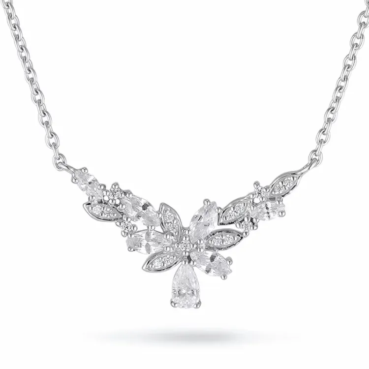 Elegant zirkon halskæde