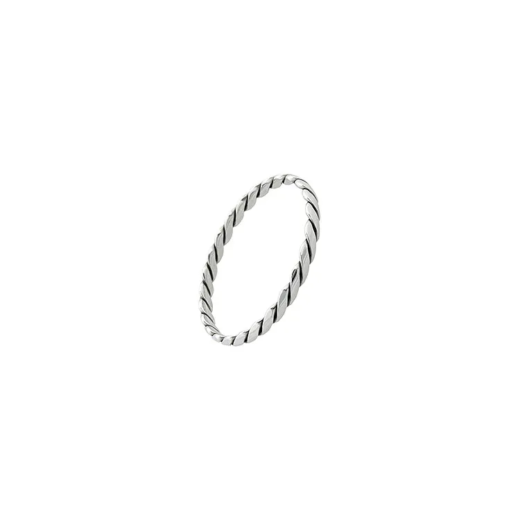 7 mm Randers Sølv armring i oxideret sterlingsølv