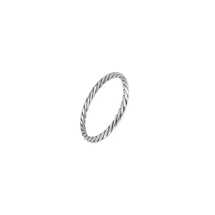 7 mm Randers Sølv armring i oxideret sterlingsølv