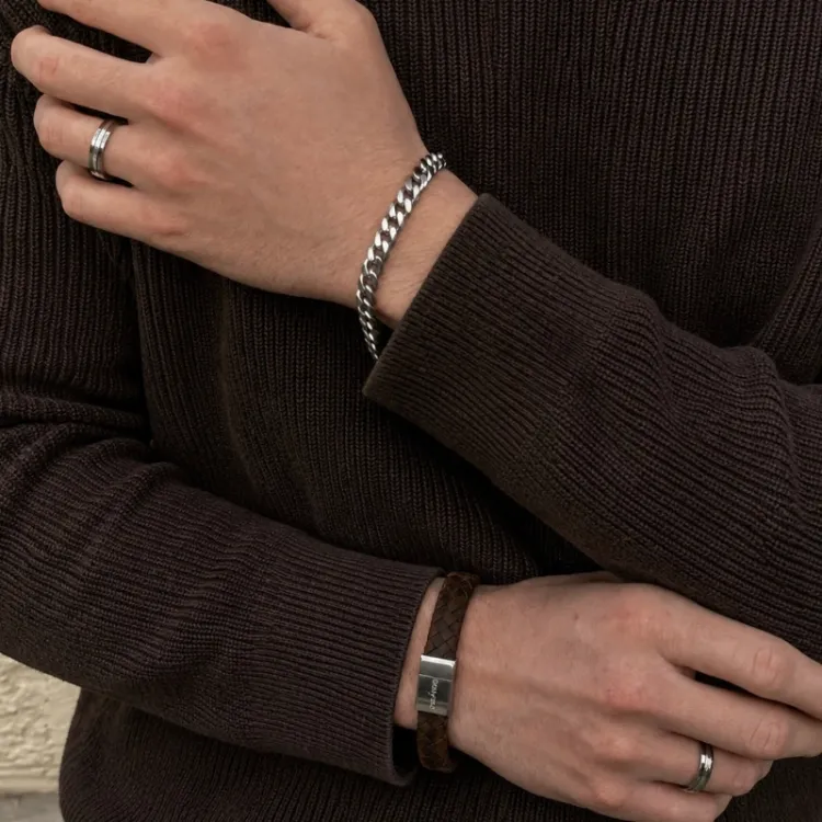 Nordahl andersen brune armbånd i læder