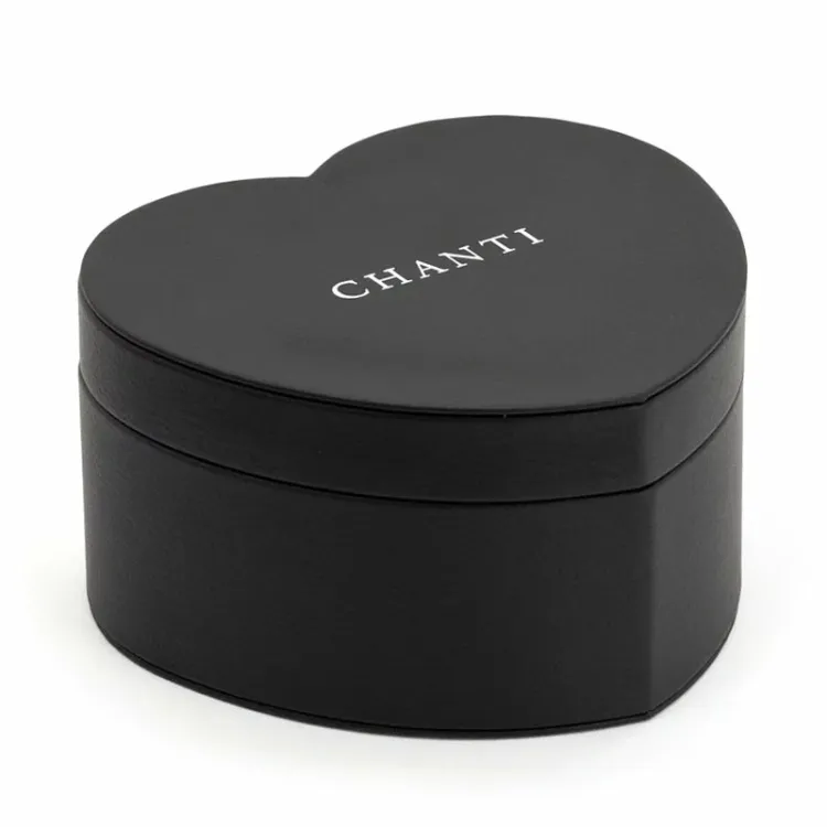 CHANTI Hjerte smykkeskrin smykkeskrin i kunstlæder