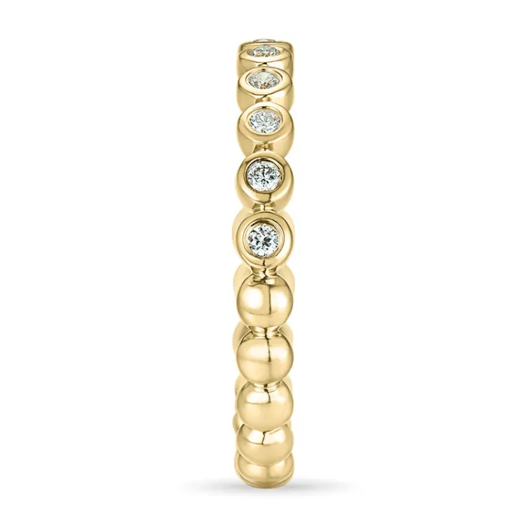 diamantring i 14 karat guld 0,08 ct