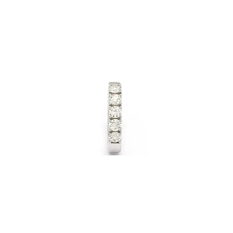 diamant alliancering i 14 karat hvidguld 5 x 0,20 ct