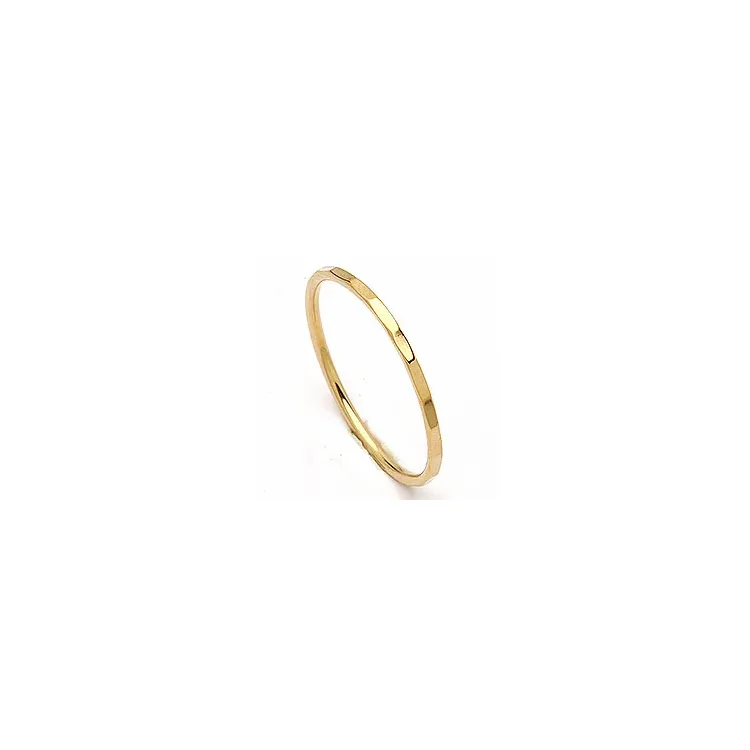 Elegant Simple Rings ring i forgyldt sølv