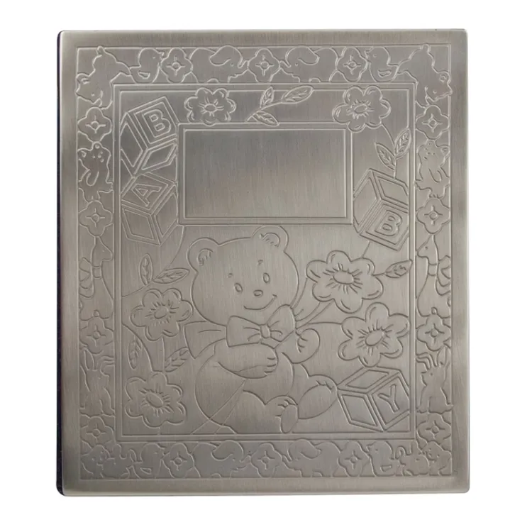 Dåbsgaver: bamse fotoalbum i fortinnet  model: 157-76624