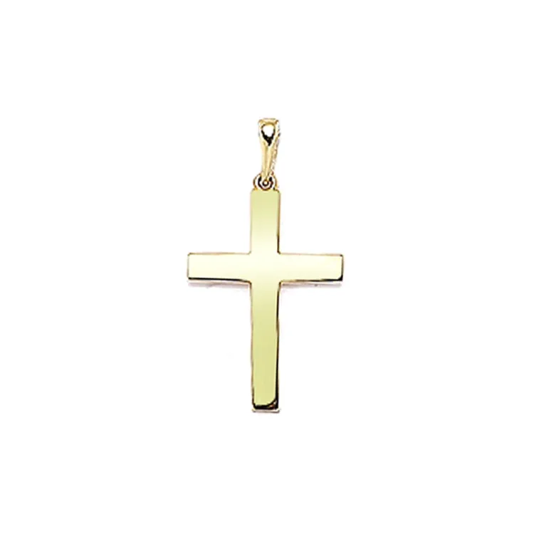 13 x 18 mm kors vedhæng i 9 karat guld
