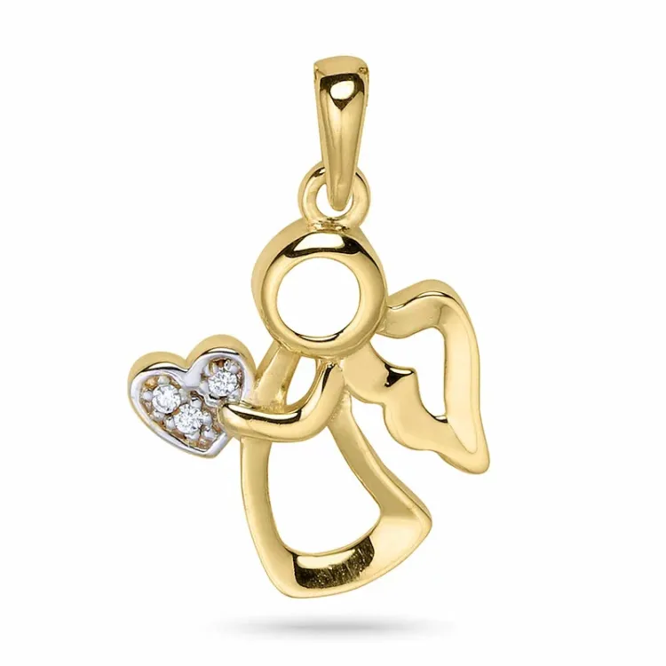 engel vedhæng i 9 karat guld - Gold Collection