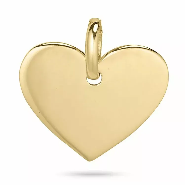 Hjerte vedhæng i 9 karat guld