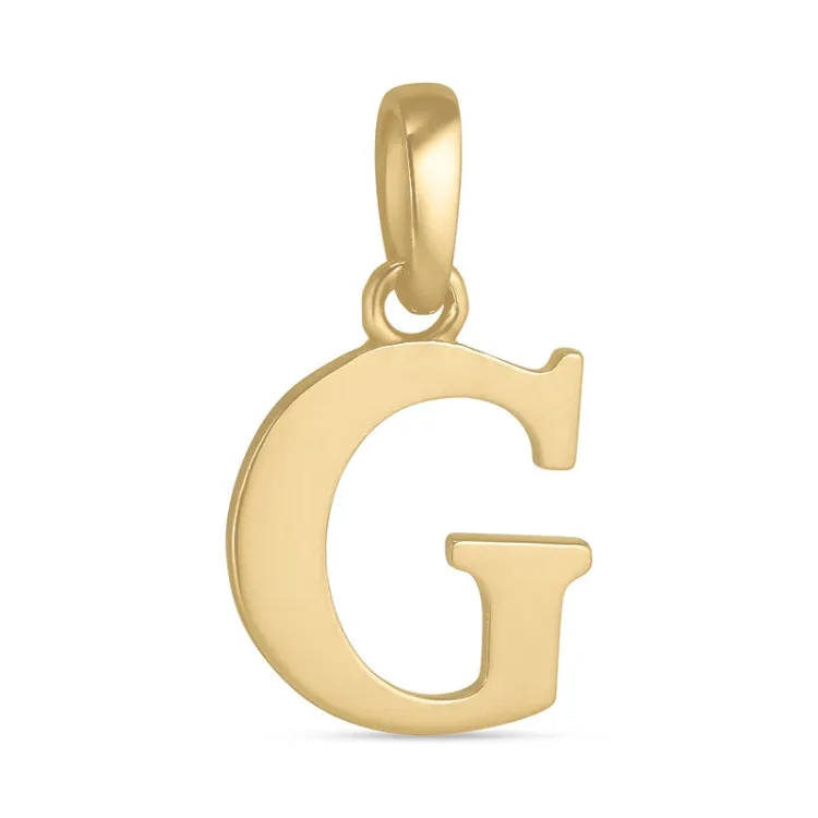 bogstav G vedhæng i 9 karat guld - My Letter