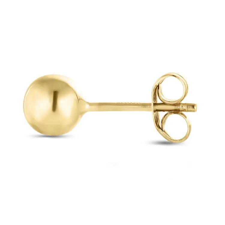 1/2 par 3 mm øreringe i 9 karat guld - Gold Collection