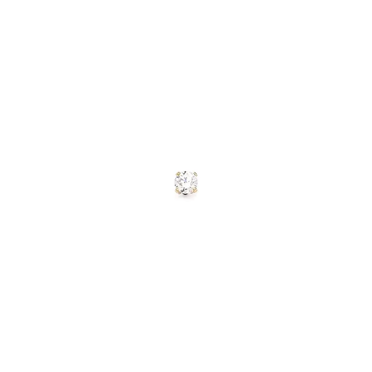 1/2 par øreringe i 9 karat guld med zirkon - Gold Collection