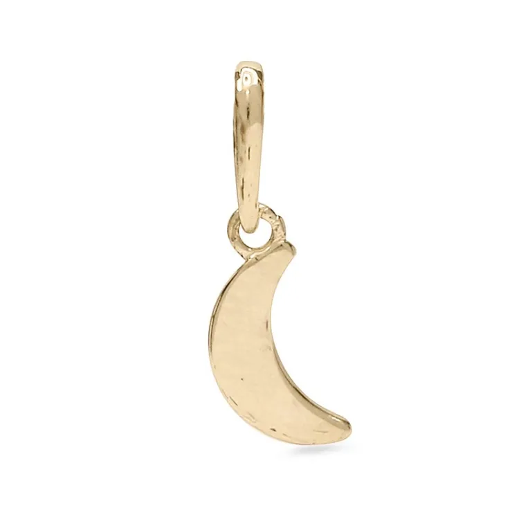 lille måne vedhæng i 9 karat guld - Gold Collection
