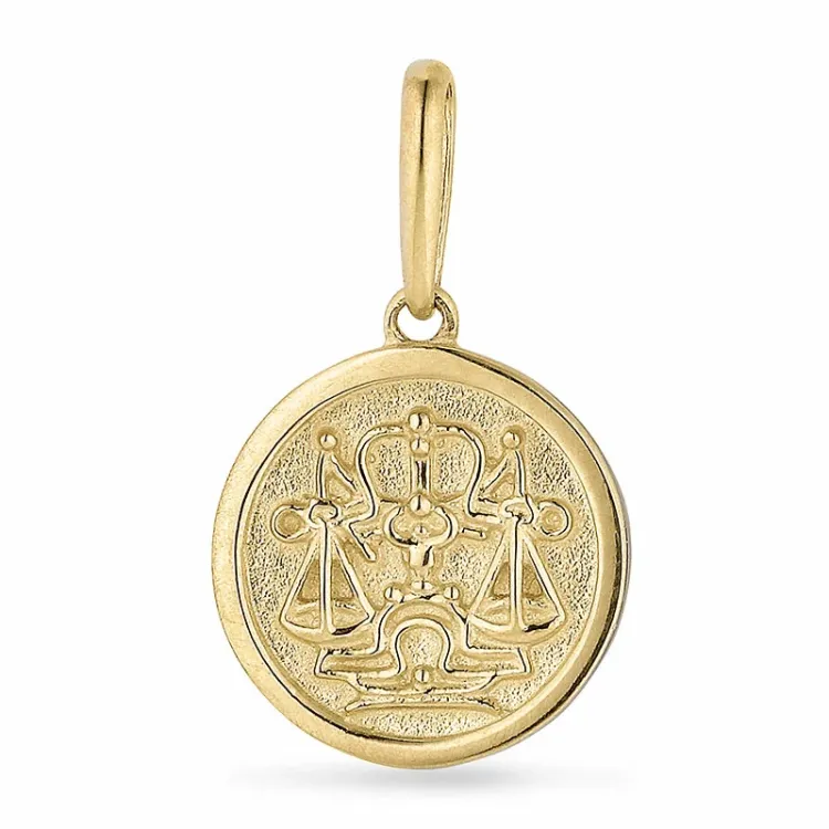 stjernetegn vægten vedhæng i 9 karat guld - Gold Collection
